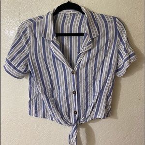 Button up crop top